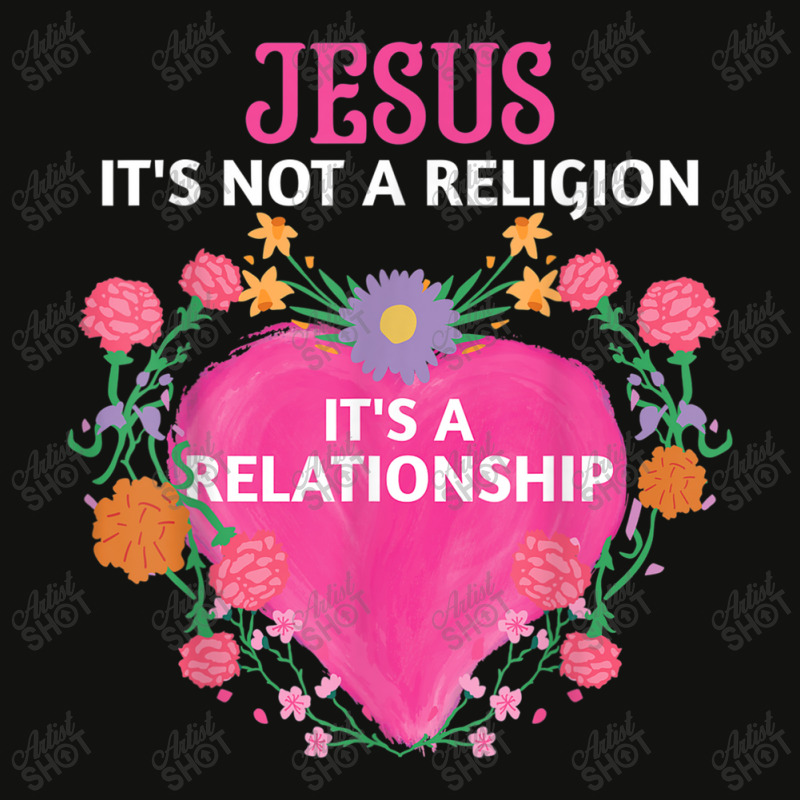 Jesus It's Not A Religion It's A Relationship Floral Funny Gifts Scorecard Crop Tee by Aria-Proctor | Artistshot