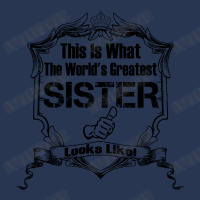 Worlds Greatest Sister Looks Like Ladies Denim Jacket | Artistshot