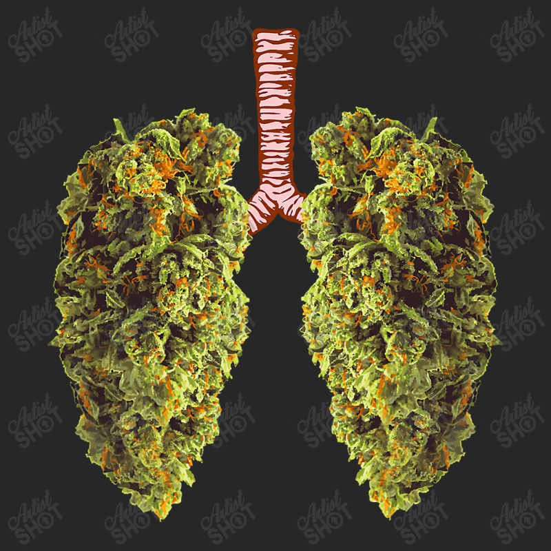 Funny Weed Lung Marijuana Bud Men's T-shirt Pajama Set | Artistshot