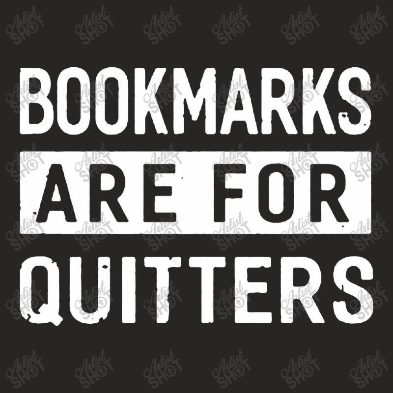 Bookmarks Are For Quitters Ladies Fitted T-Shirt by Bertaria | Artistshot