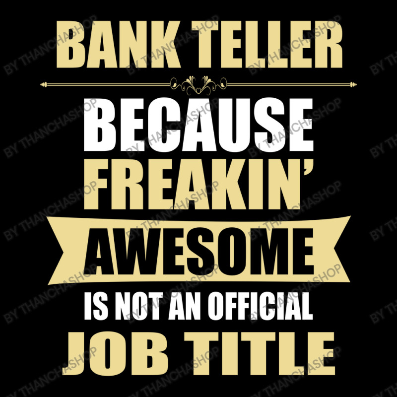 Bank Teller Because Freakin' Awesome Isn't A Job Title Men's 3/4 Sleeve Pajama Set by thanchashop | Artistshot