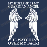 My Husband Is My Guardian Angel Men Denim Jacket | Artistshot