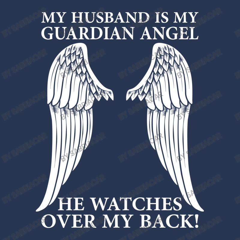 My Husband Is My Guardian Angel Men Denim Jacket | Artistshot