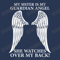 My Sister Is My Guardian Angel Men Denim Jacket | Artistshot