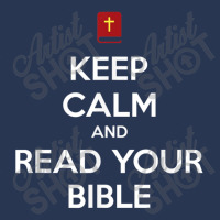 Keep Calm Bible Christian Pun Vintage Retro Ladies Denim Jacket | Artistshot