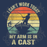 Can't Work Today My Arm Is In A Cast T Shirt Funny Fishing T Shirt Men Denim Jacket | Artistshot