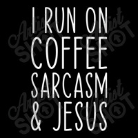 I Run On Coffee Sarcasm And Jesus Bold Christian Funny T Shirt Men's 3/4 Sleeve Pajama Set | Artistshot