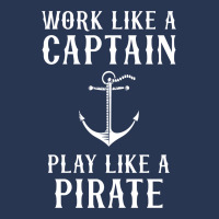 Work Like A Captain Play Like A Pirate Ladies Denim Jacket | Artistshot