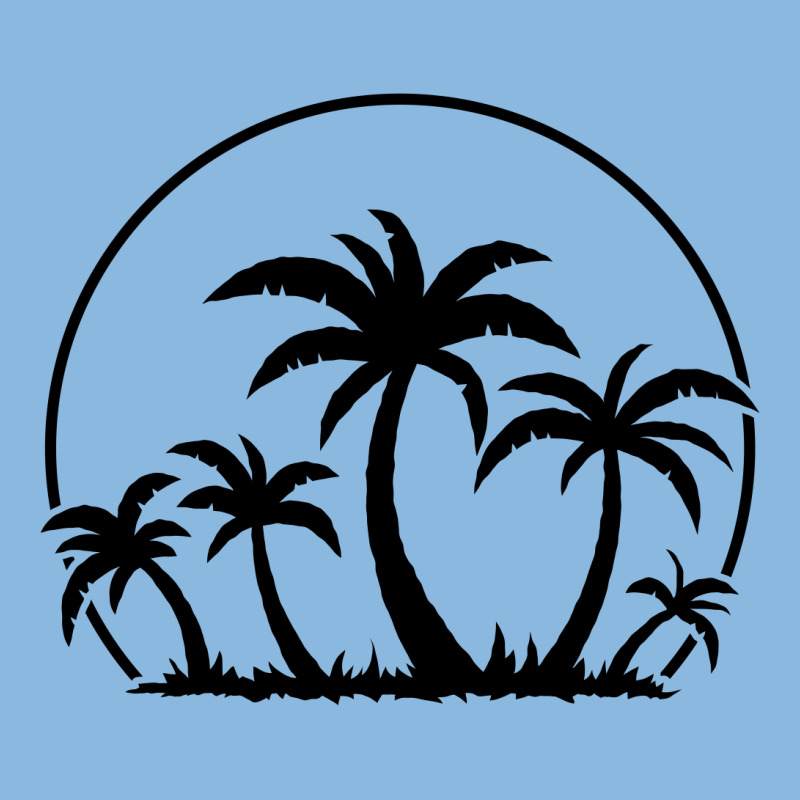 Palm Trees And Sunset In Black Youth Tee by fizzgig | Artistshot