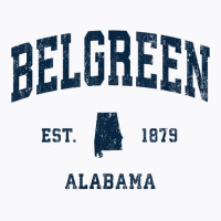 Belgreen Alabama Al Vintage Athletic Navy Sports Design T Shirt T-shirt | Artistshot