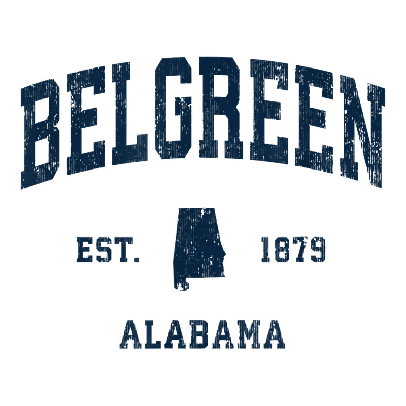 Belgreen Alabama Al Vintage Athletic Navy Sports Design T Shirt V-neck Tee | Artistshot