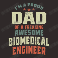 Proud Dad Of An Awesome Biomedical Engineer Racerback Tank | Artistshot