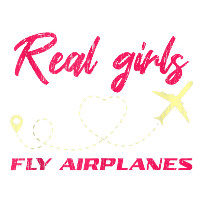 Real Girls Fly Airplanes Women Flying Navigate Flight Pilot Tank Top Maternity Scoop Neck T-shirt by AdvaitaLanderos | Artistshot