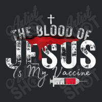 The Blood Of Jesus Is My Vaccine Christian Anti Vaccine T Shirt Crewneck Sweatshirt | Artistshot