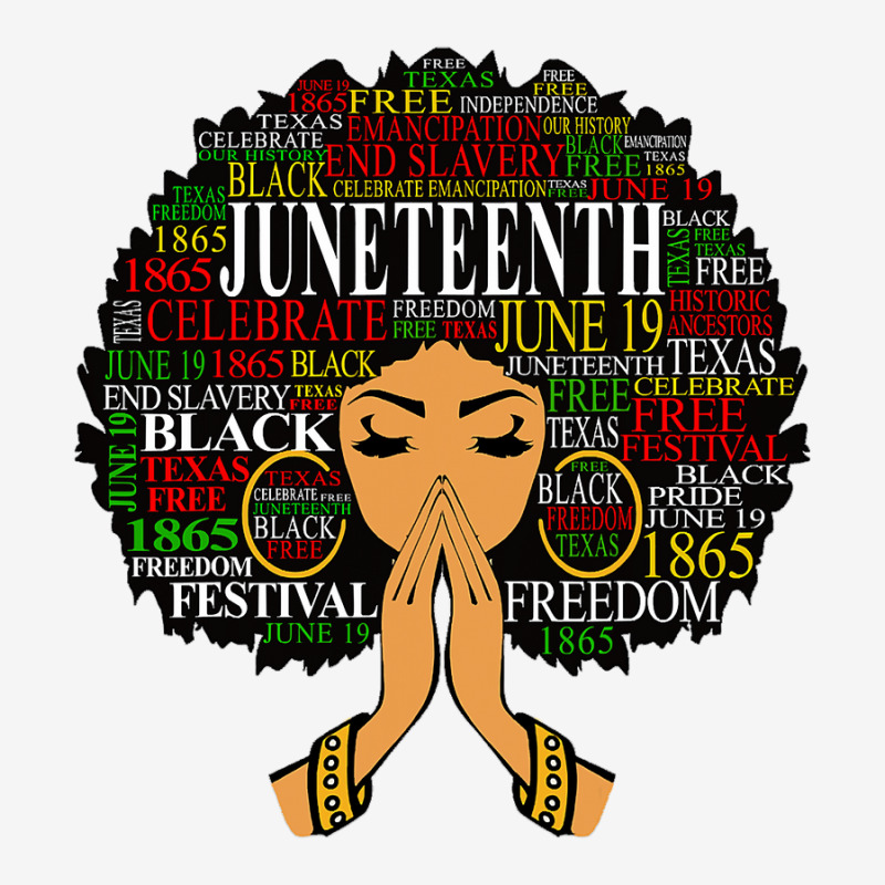 Juneteenth Melanin Black Women Natural Hair Afro Word Art T Shirt Classic T-shirt by bakien89 | Artistshot