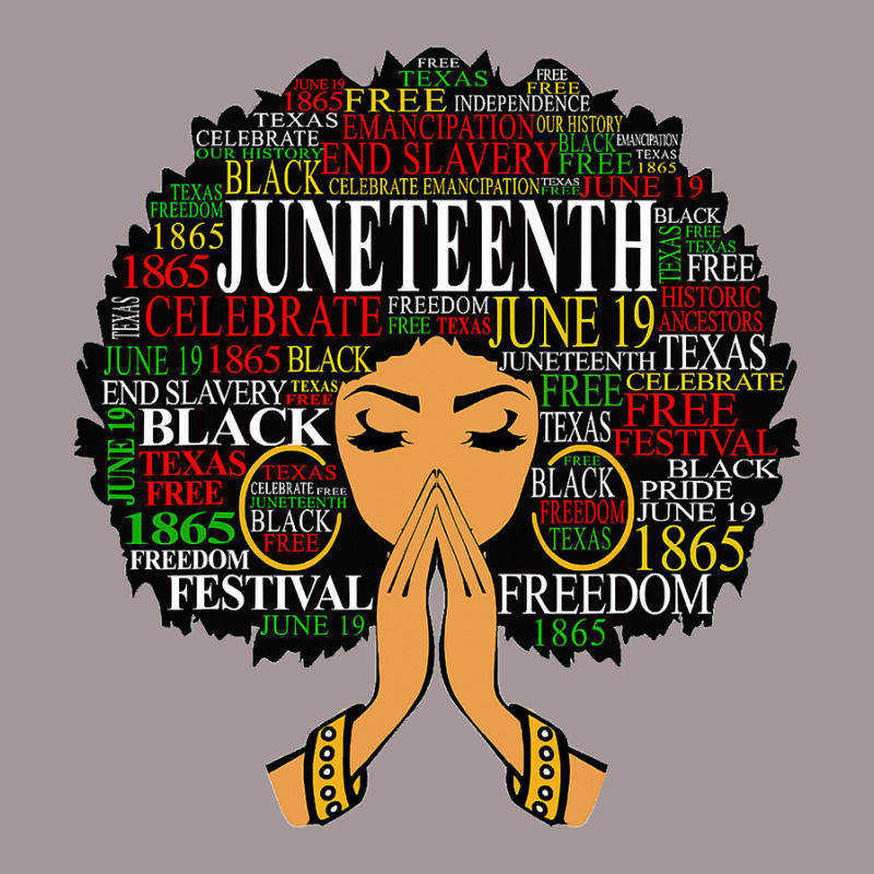 Juneteenth Melanin Black Women Natural Hair Afro Word Art T Shirt Vintage Short by bakien89 | Artistshot