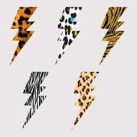 Vintage Thunder Leopard Zebra Animal Print Lightning Bolts T Shirt Pocket T-shirt | Artistshot