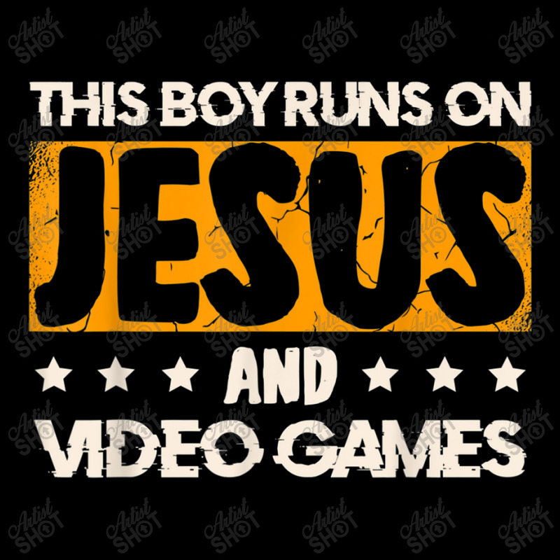 This Boy Runs On Jesus And Video Games For A Gamer T Shirt Pocket T-Shirt by Great Tshirt | Artistshot