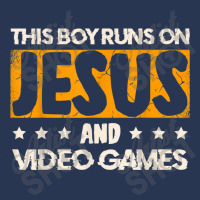 This Boy Runs On Jesus And Video Games For A Gamer T Shirt Men Denim Jacket | Artistshot