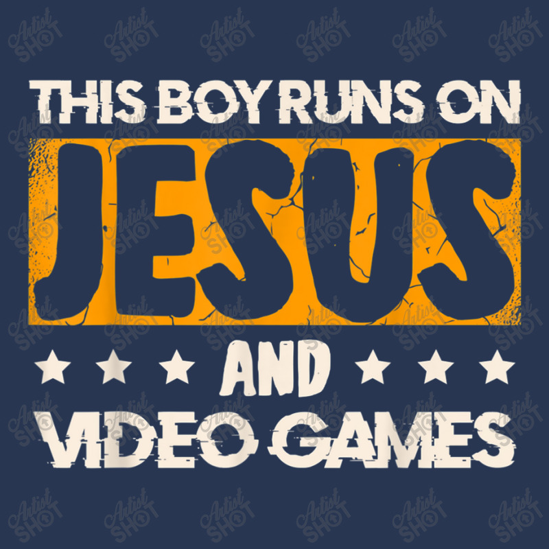 This Boy Runs On Jesus And Video Games For A Gamer T Shirt Men Denim Jacket by Great Tshirt | Artistshot