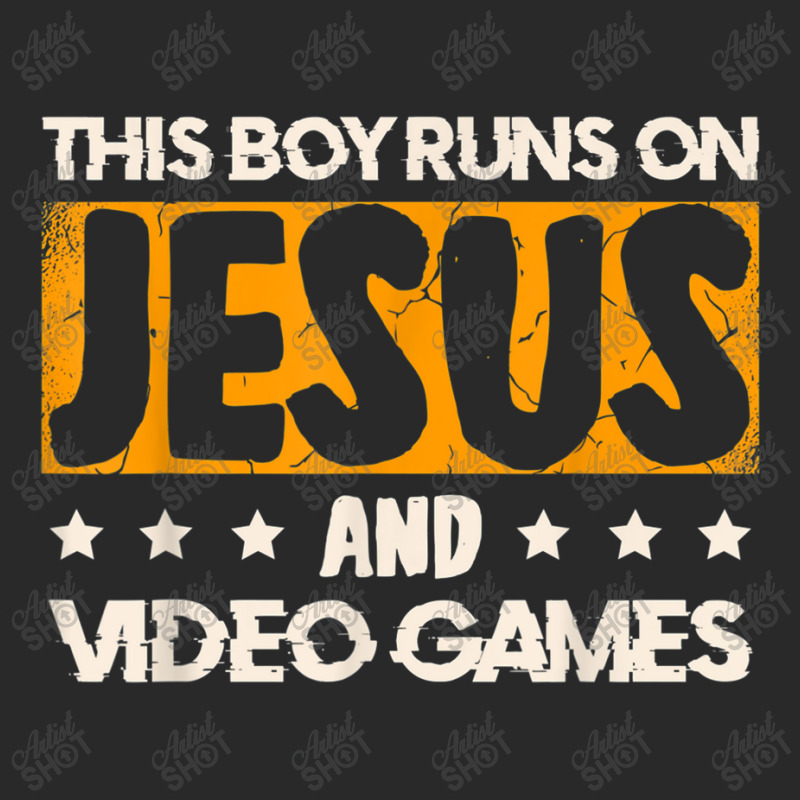 This Boy Runs On Jesus And Video Games For A Gamer T Shirt Toddler T-shirt by Great Tshirt | Artistshot