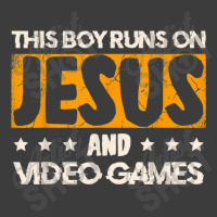 This Boy Runs On Jesus And Video Games For A Gamer T Shirt Men's Polo Shirt | Artistshot