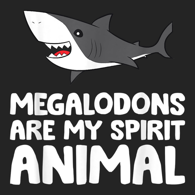 Megalodons Are My Spirit Animal Megalodon Shark T Shirt 3/4 Sleeve Shirt by efronpngoick3 | Artistshot