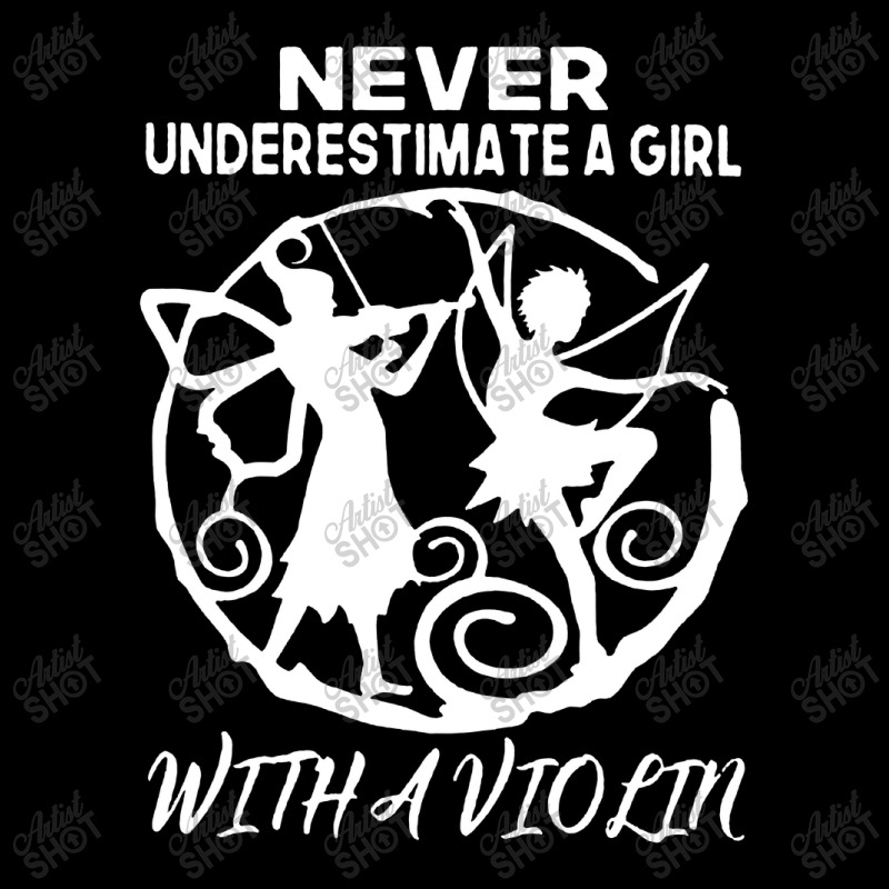 Never Underestimate A Girl With A Violin Essential Maternity Scoop Neck T-shirt by Mito220 | Artistshot