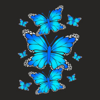 Majestic Butterfly   Blue Butterflies Morpho T Shirt Ladies Fitted T-shirt | Artistshot