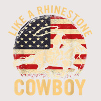 Vintage Western Life Rodeo Usa Flag Like A Rhinestone Cowboy T Shirt Pocket T-shirt | Artistshot