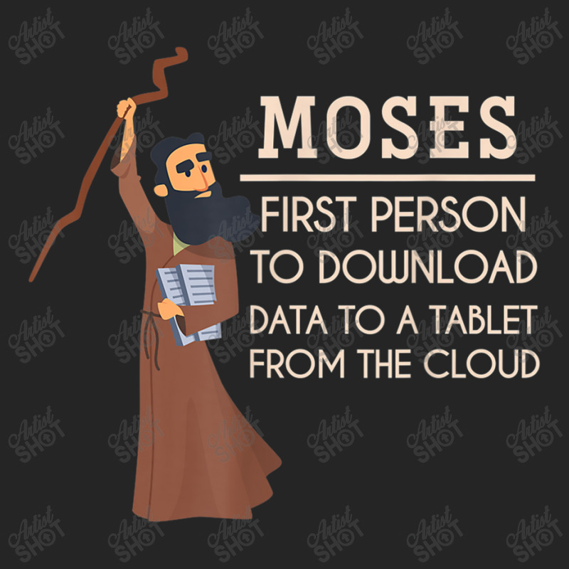 Moses First Person To Download Data Funny Holy Bible Prayer Retro Vint Unisex Hoodie | Artistshot