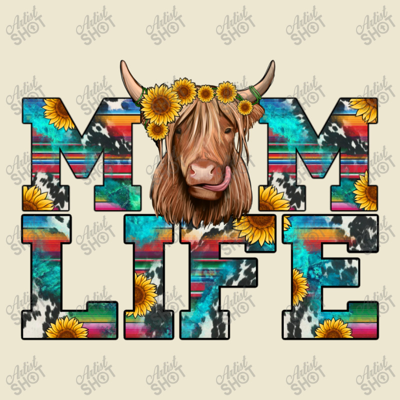 Mom Life Highland Cow Cropped Hoodie | Artistshot