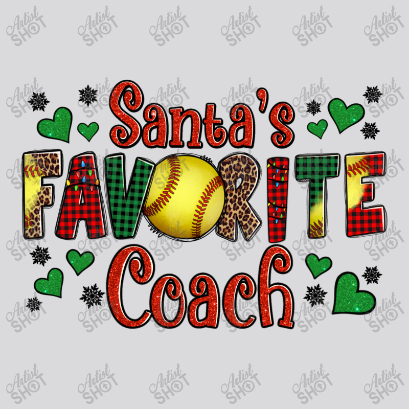 Santa's Favourite Coach Christmas Softball Game Women's Triblend Scoop T-shirt | Artistshot