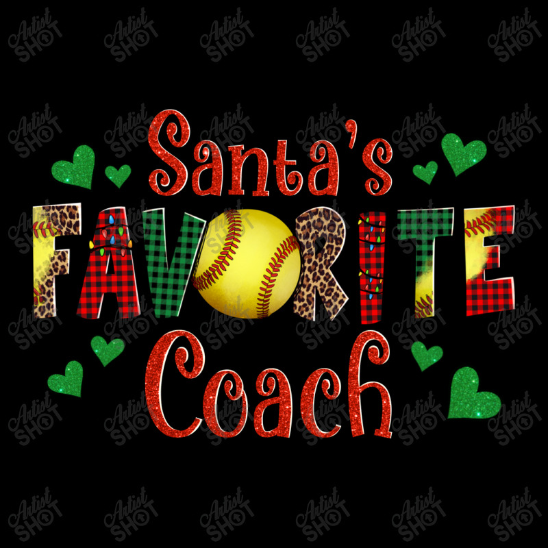 Santa's Favourite Coach Christmas Softball Game Legging | Artistshot