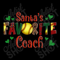 Santa's Favourite Coach Christmas Softball Game Cropped Sweater | Artistshot