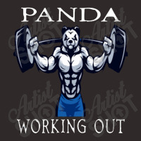 Panda Working Out Racerback Tank | Artistshot