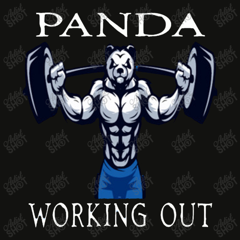 Panda Working Out Scorecard Crop Tee by tomorrowsproblems | Artistshot