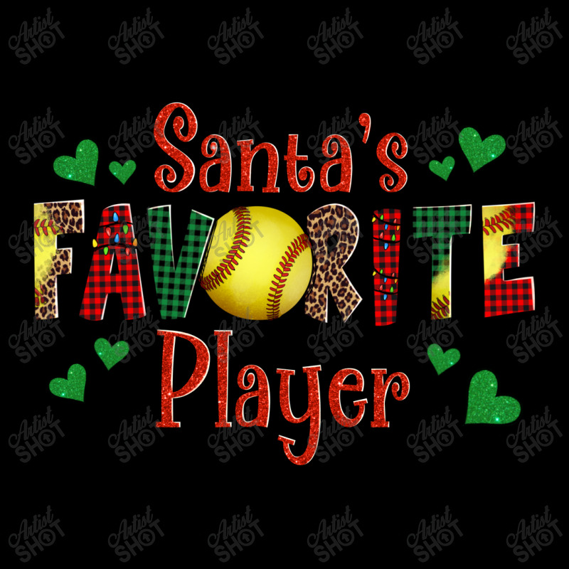 Santa's Favourite Player Christmas Softball Game Legging | Artistshot