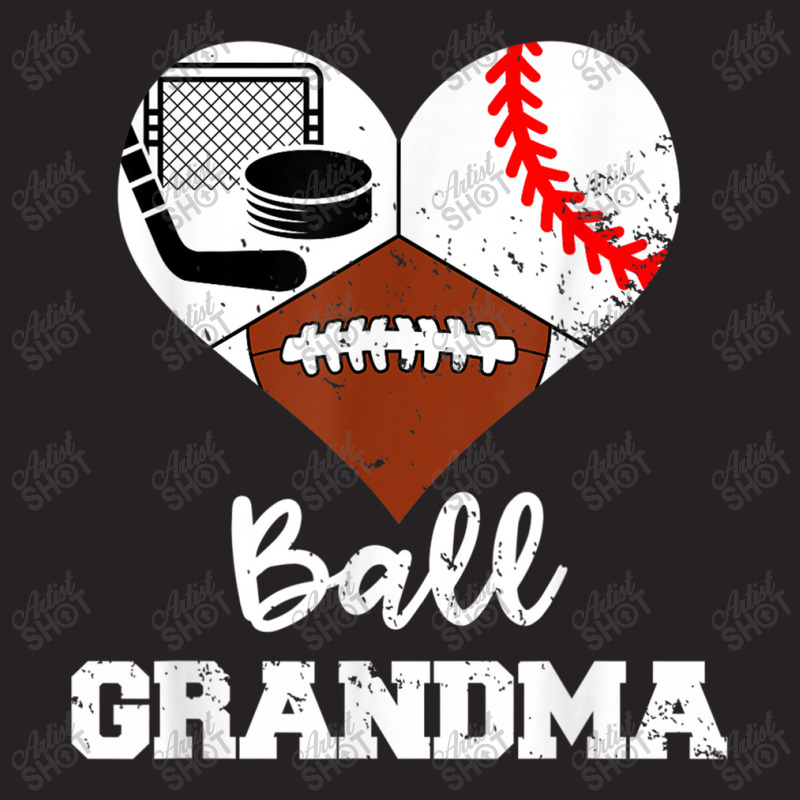 Ball Grandma Heart Funny Football Baseball Hockey Grandma T Shirt Vintage Cap by Great Tshirt | Artistshot