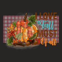 Women's I Love Fall Most Of All, Fall Season Autumnal Leaves T Shirt Ladies Fitted T-shirt | Artistshot