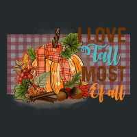 Women's I Love Fall Most Of All, Fall Season Autumnal Leaves T Shirt Women's Triblend Scoop T-shirt | Artistshot