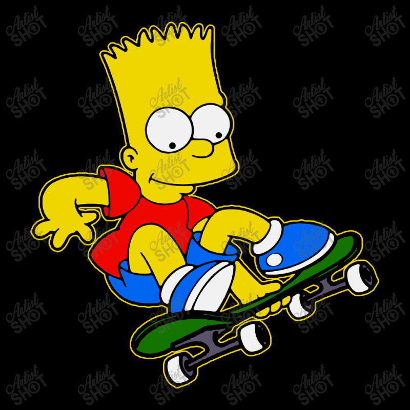 Funny Simpson Skater Cropped Hoodie by Jas Jus Art | Artistshot