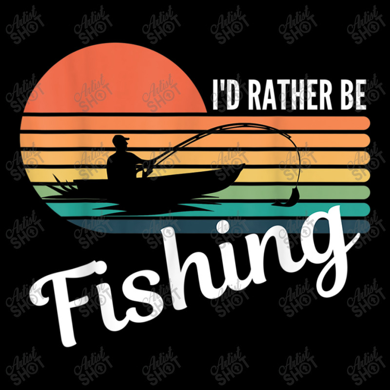 I’d Rather Be Fishing Present For Fisherman   Funny Angling T Shirt Long Sleeve Shirts by RoyalStore | Artistshot