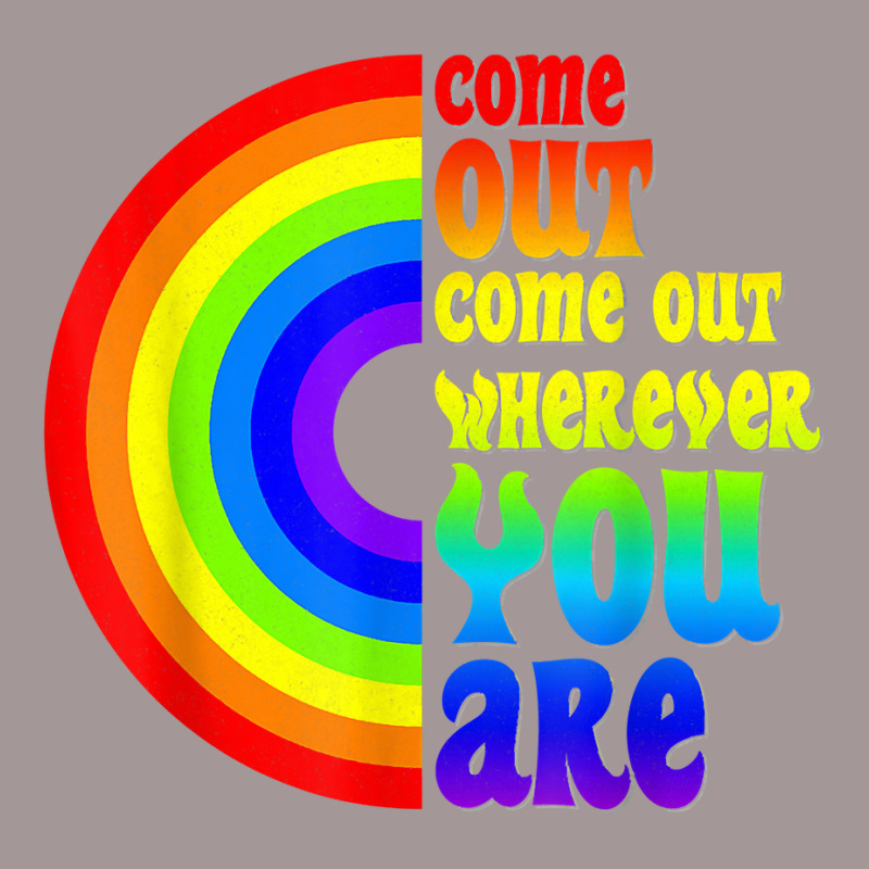 Gay Pride Come Out Wherever You Are Rainbow Flag Lgbt Lgbtq T Shirt Vintage Short | Artistshot