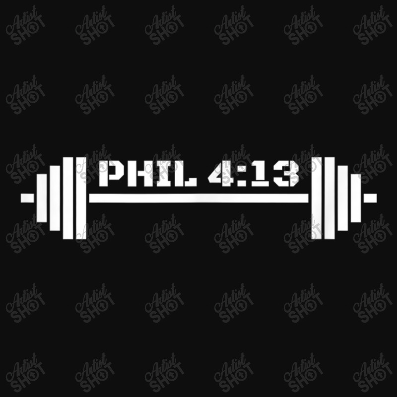 Phil 4 13 Workout For Christian Weightlifter Funny Gift Crop Top by Aria-Proctor | Artistshot