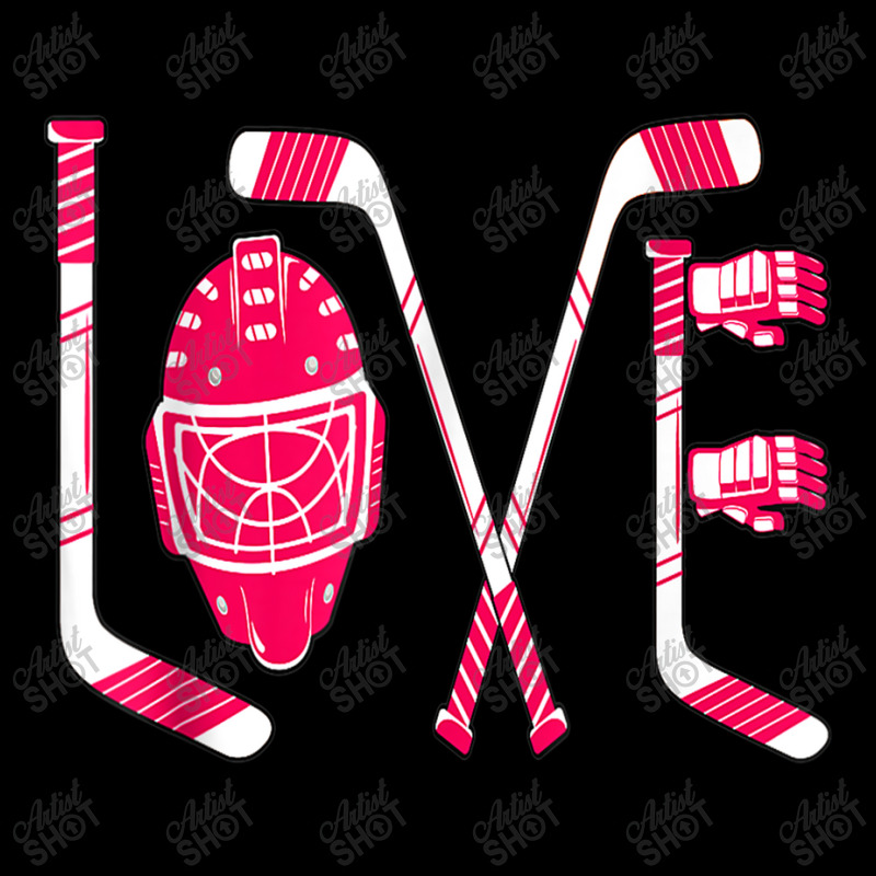 Funny Valentines Day Player Goalie Ice Hockey Heart Apparel T Shirt Zipper Hoodie by Great Tshirt | Artistshot