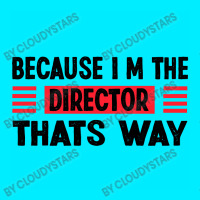 Because Im The Director Thats Way Skinny Tumbler | Artistshot