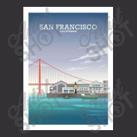 Travel - Bridge California Red Vintage Short | Artistshot