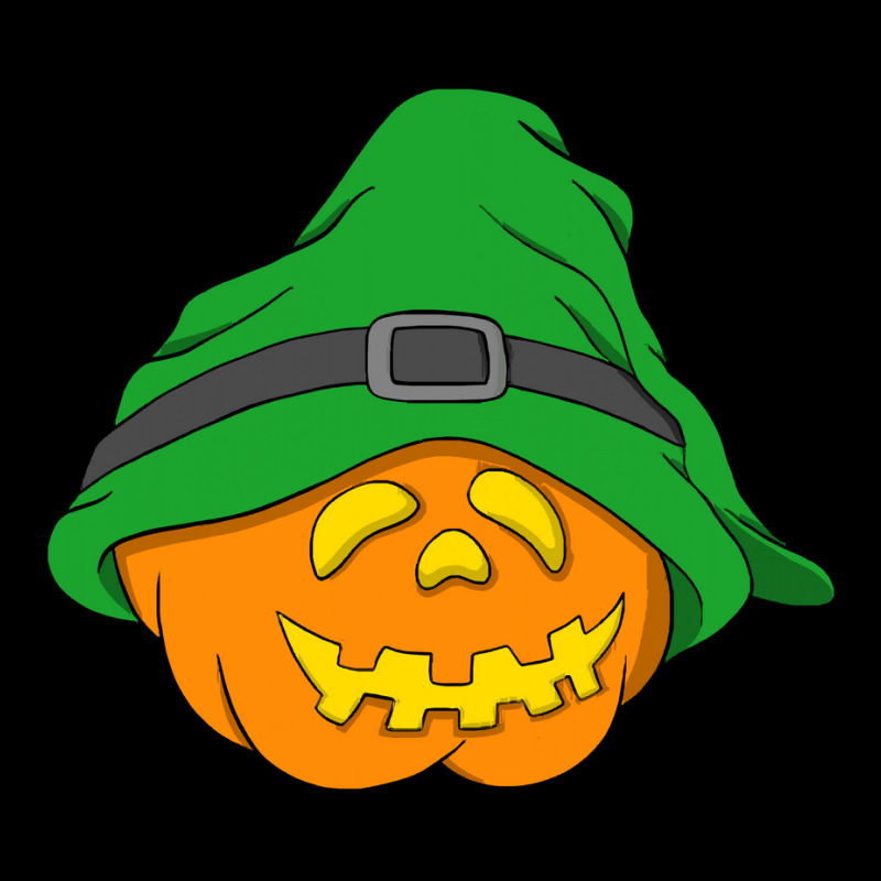 Halloween Jack O Lantern T  Shirt Slouchy Hat Halloween Pumpkin Green Long Sleeve Shirts | Artistshot