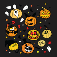 Halloween Pumpkins Face T  Shirt Halloween Pumpkin Lanterns T  Shirt T-shirt | Artistshot